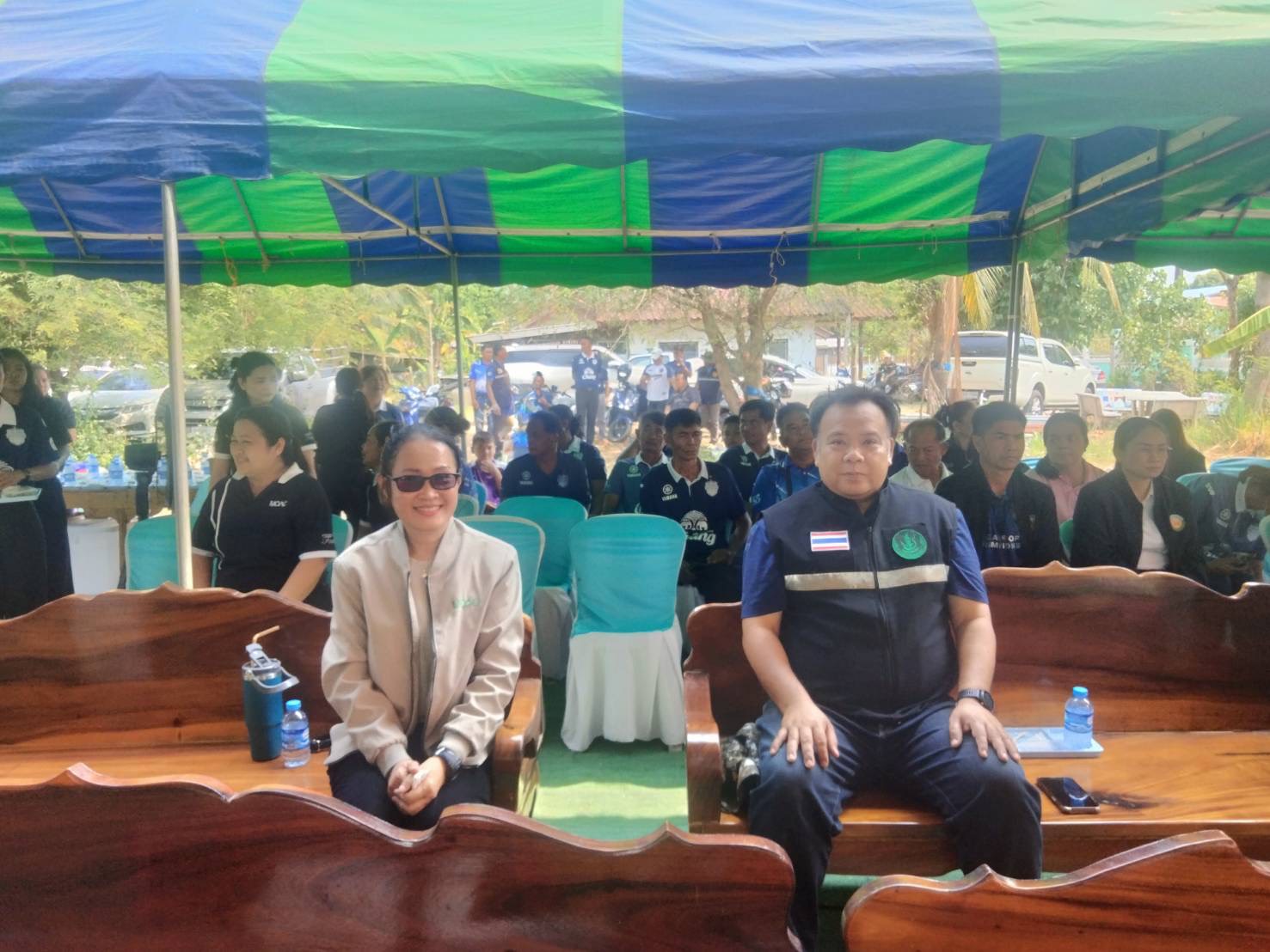 title - วันที่ 17 เมษายน 2569 เวลา 10.00 น. นายประเสริฐ กาญจนเกียรติกุล ปฏิรูปที่ดินจังหวัดบุรีรัมย์ มอบหมายให้ผู้อำนวยการกลุ่มยุทธศาสตร์และการปฏิรูปที่ดินพร้อมด้วยเจ้าหน้าที่ ส.ป.ก.บุรีรัมย์ ร่วมพิธีเปิดการอบรมถ่ายทอดความรู้การผลิตปุ๋ยอินทรีย์เพื่อทดแทนการใช้ปุ๋ยเคมี